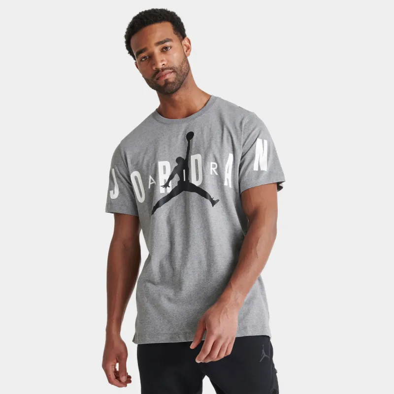 Jordan Air Stretch Crew T-shirt Carbon Heather / White sold by JD Sports