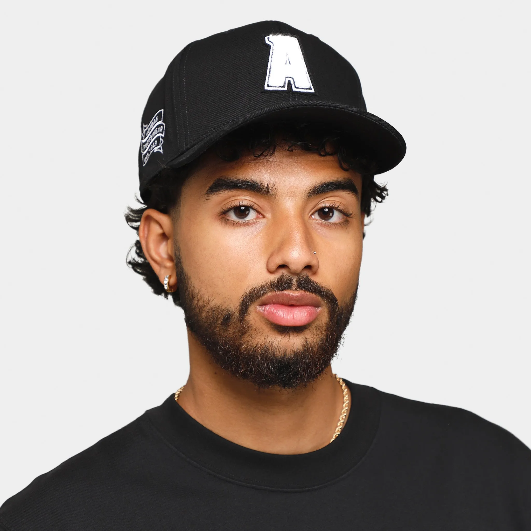 adidas Logo Snapback Hat Black / White sold by JD Sports