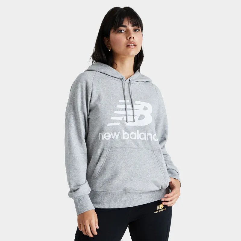 New Balance Women's Essentials Stacked Pullover Hoodie / Athletic Grey sold by JD Sports