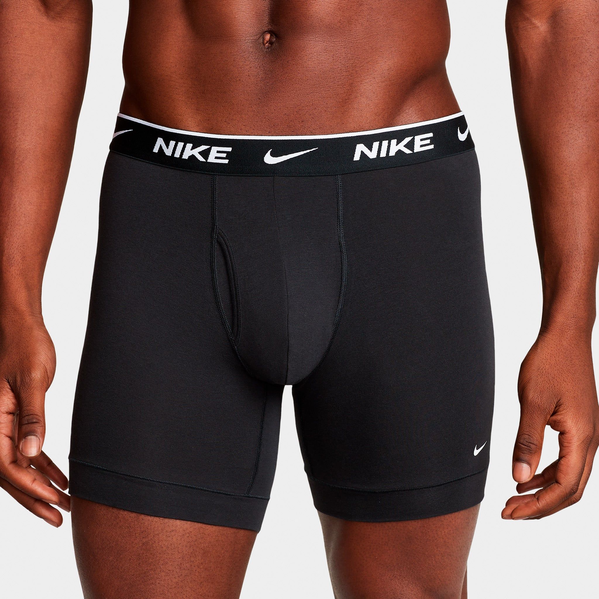 Nike Dri-FIT Essential Cotton Stretch With Fly Boxer Brief Black / Black - Black sold by JD Sports