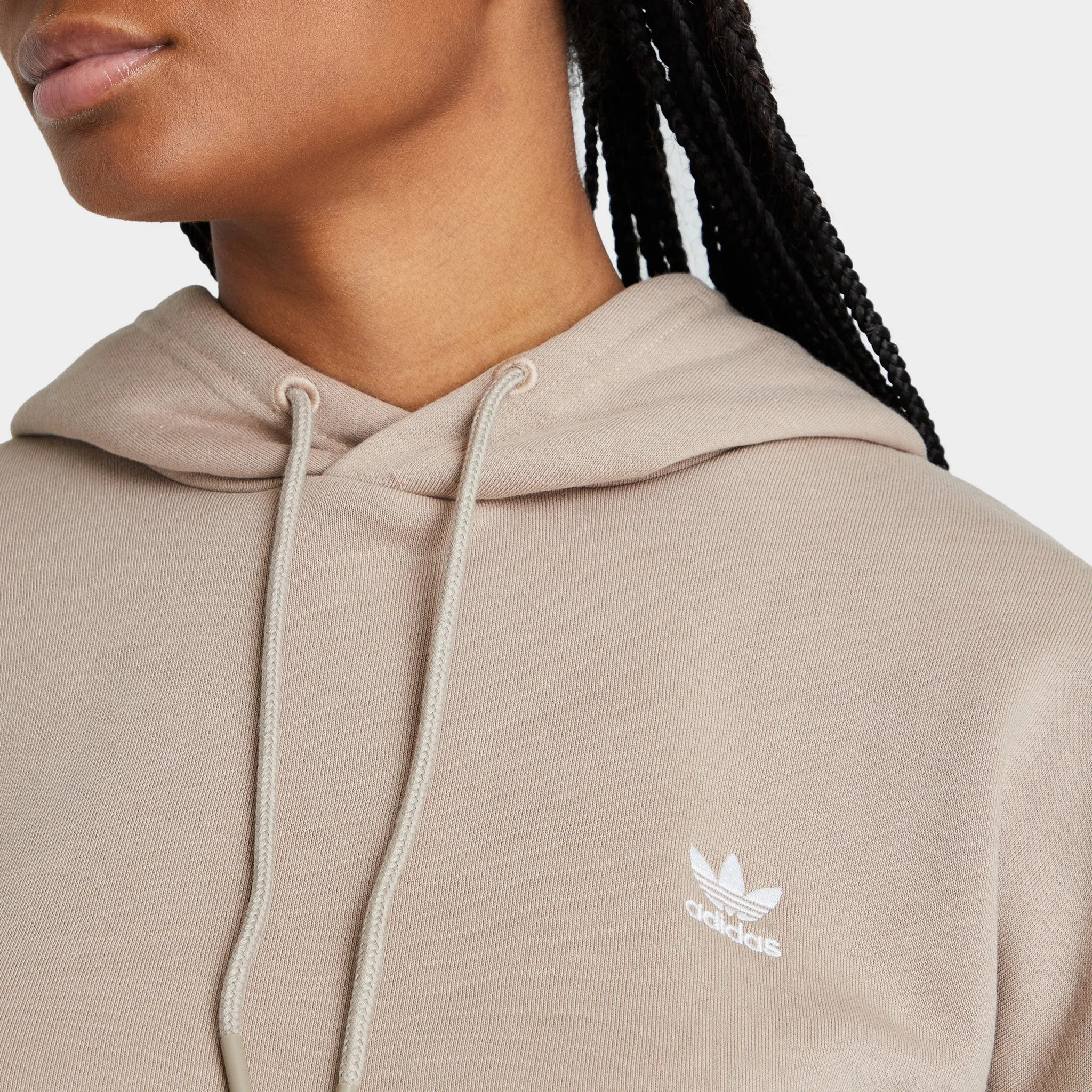 adidas Originals Women's Tape Cropped Pullover Hoodie / Trace Khaki sold by JD Sports product image thumbnail 3