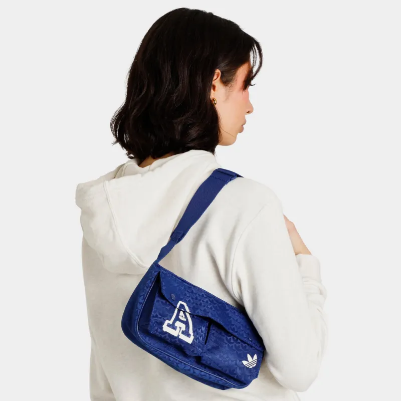 adidas Originals Women's Trefoil Jacquard Monogram Mini Airliner Bag / Victory Blue sold by JD Sports