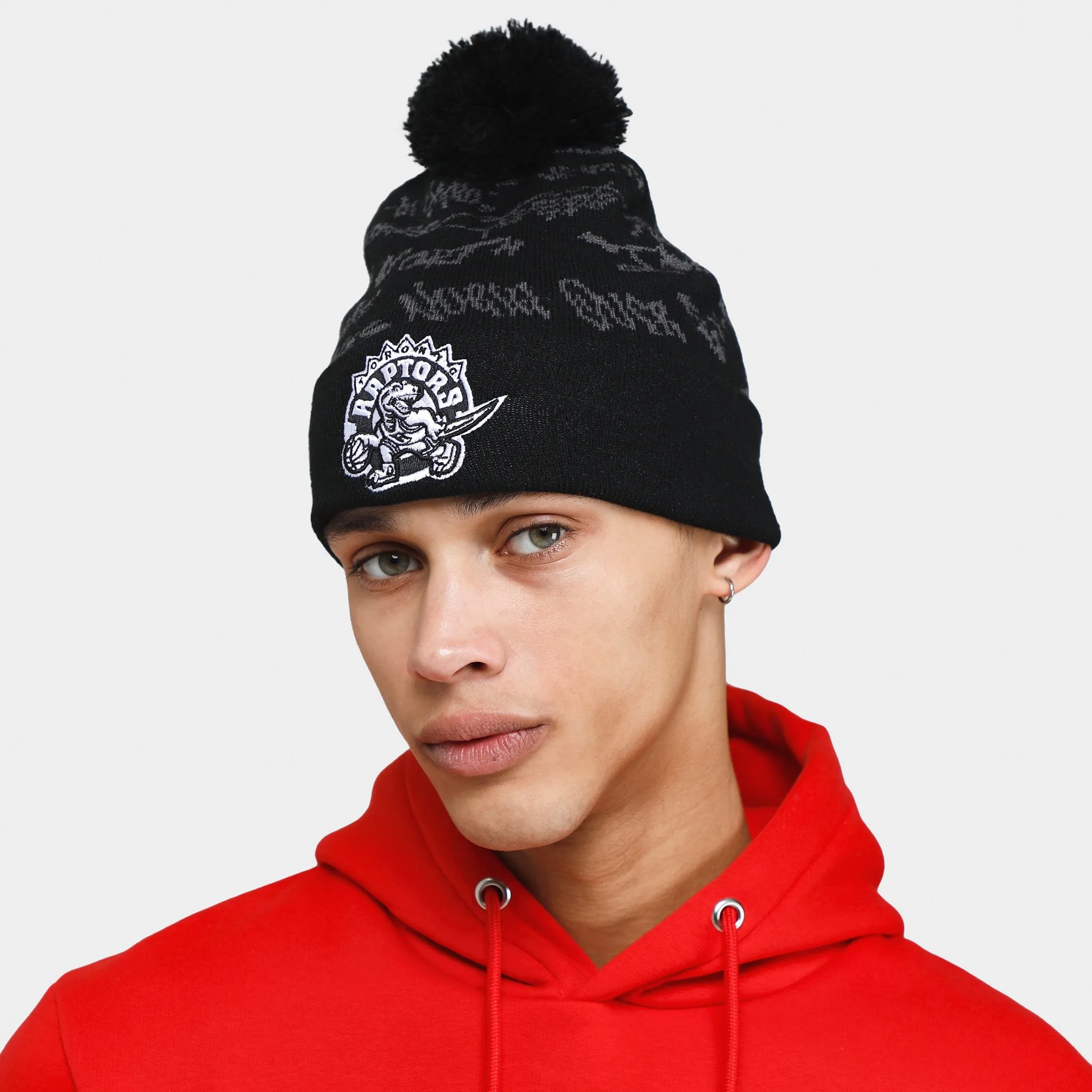Mitchell & Ness Toronto Raptors Meaningful Words Knit Hat / Black sold by JD Sports