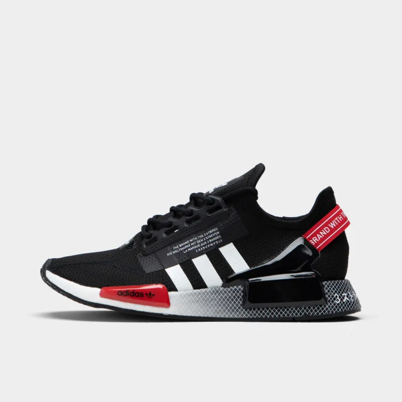 adidas Originals NMD V2 Black / White - Scarlet sold by JD Sports