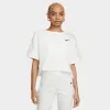 Nike Sportswear Women's Ribbed Jersey Short Sleeve Top Sail /Black sold by JD Sports