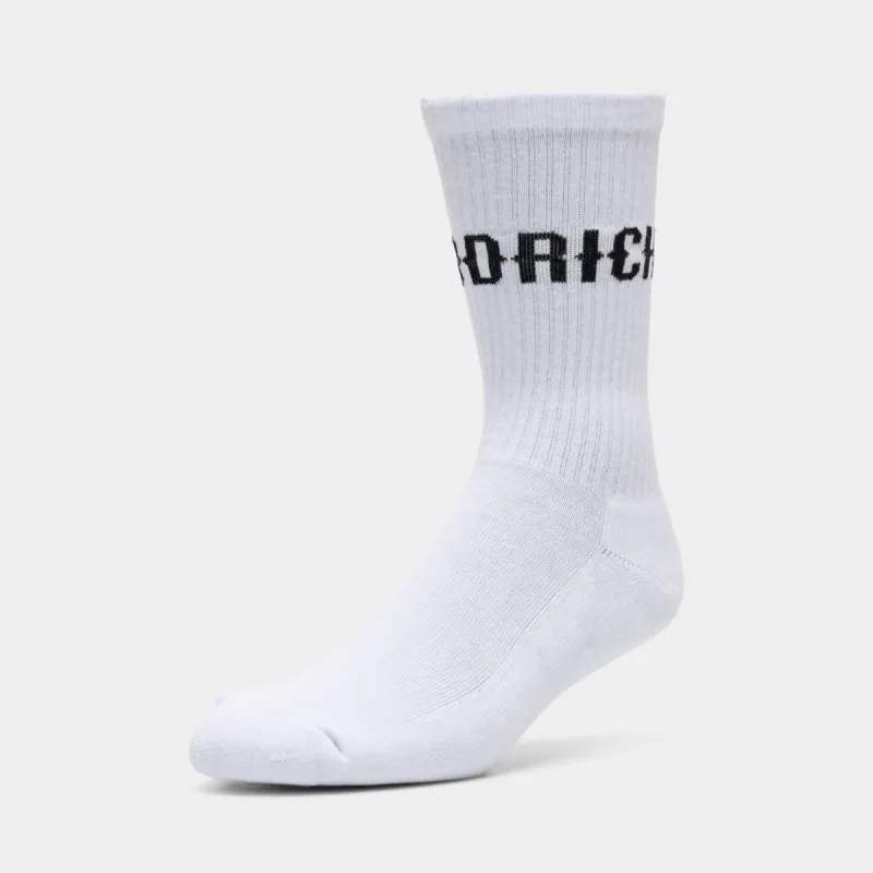 Hoodrich OG Core Crew Socks (6 Pack) White / Black sold by JD Sports