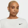 Nike Sportswear Women's Ribbed Jersey Short Sleeve Top Sail /Black sold by JD Sports