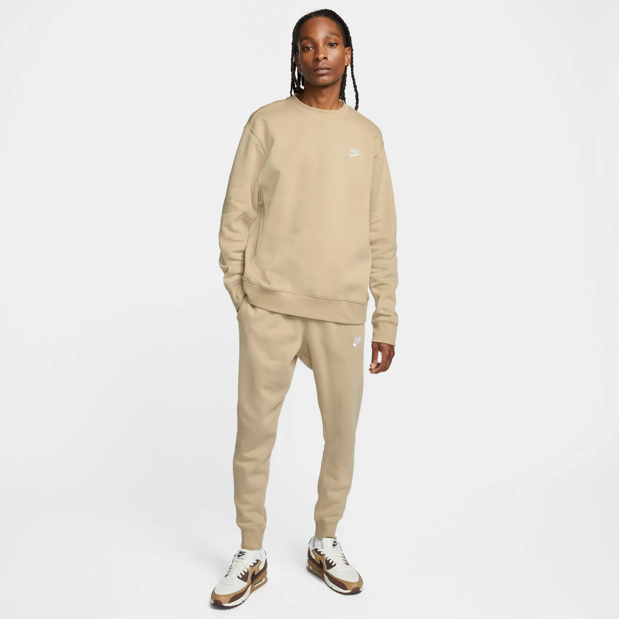 Nike Sportswear Club Fleece Joggers Limestone / Limestone - White sold by JD Sports product image thumbnail 5