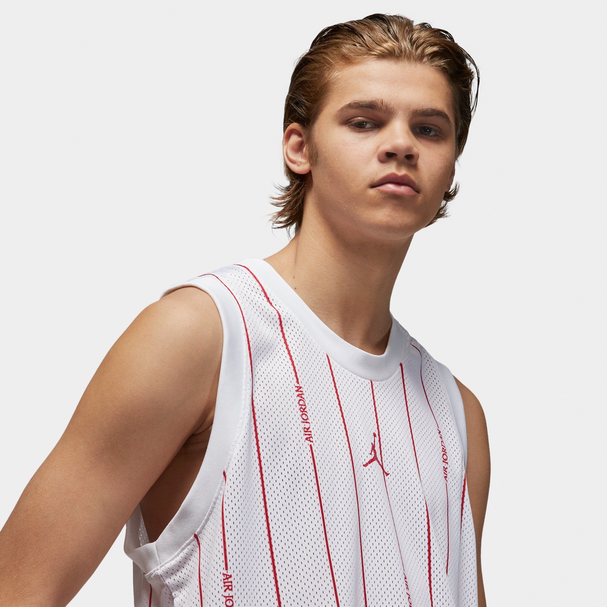 Jordan Essentials Printed Jersey White / Gym Red - Gym Red sold by JD Sports product image thumbnail 5