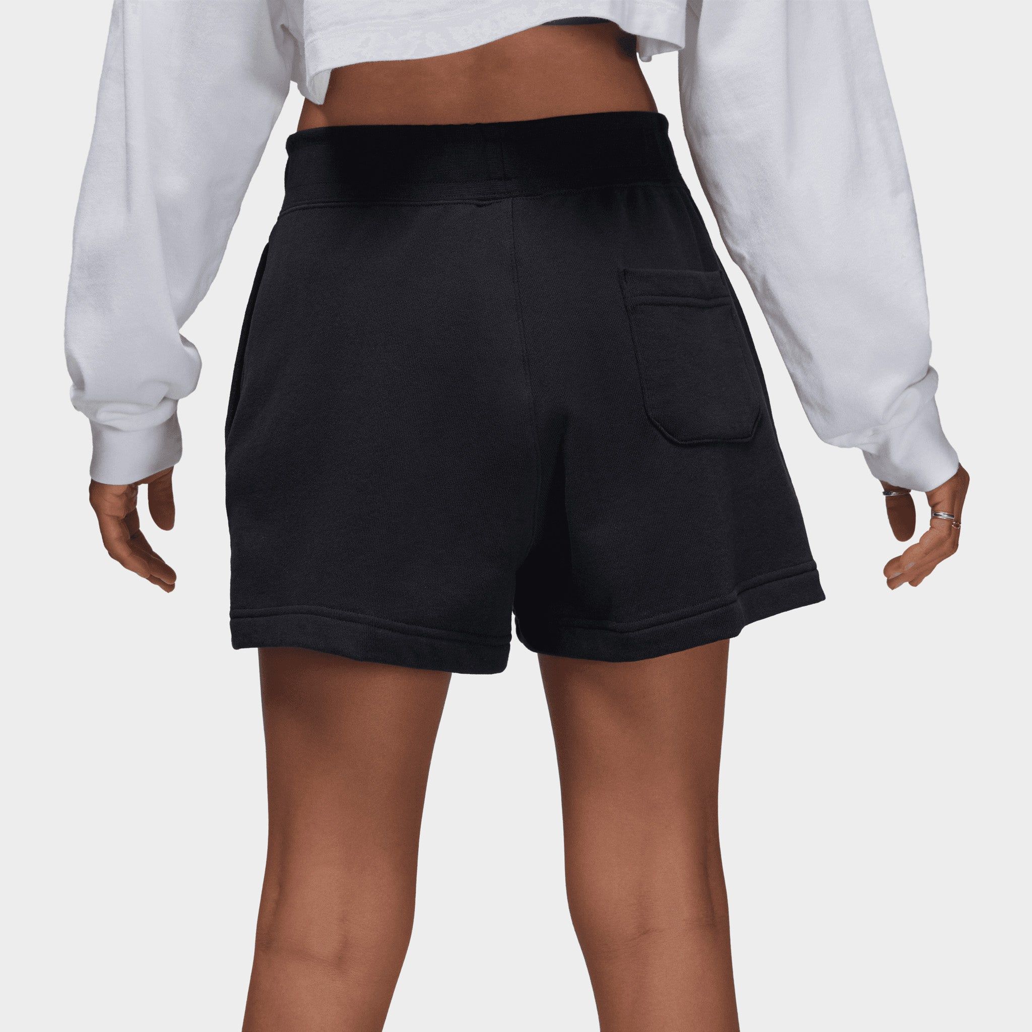 Jordan Women's Flight Fleece Blocked Shorts Black / Black sold by JD Sports product image thumbnail 3
