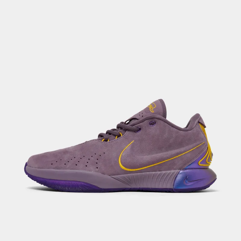 Nike LeBron 21 Violet Dust / University Gold sold by JD Sports