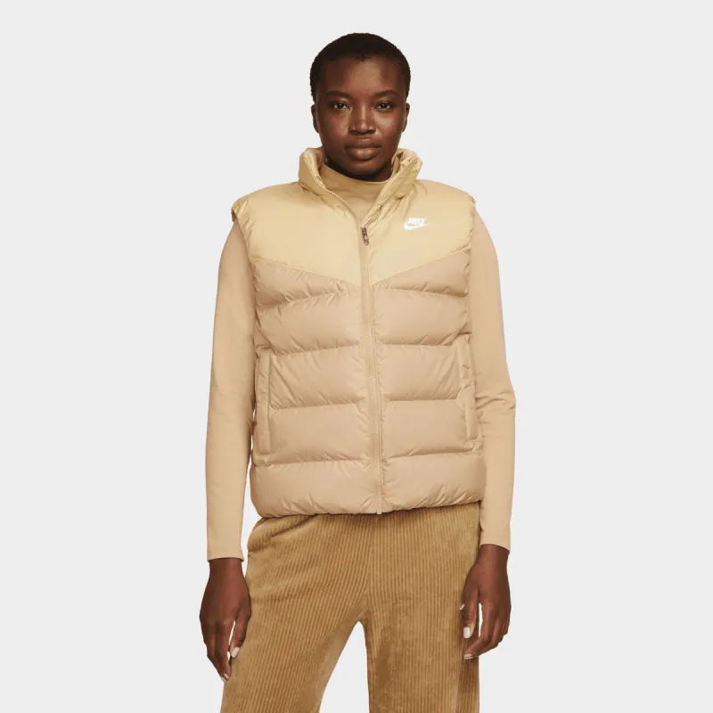 Nike Women's Sportswear Therma-FIT Wind Runner Down Vest Hemp / Sesame - White sold by JD Sports