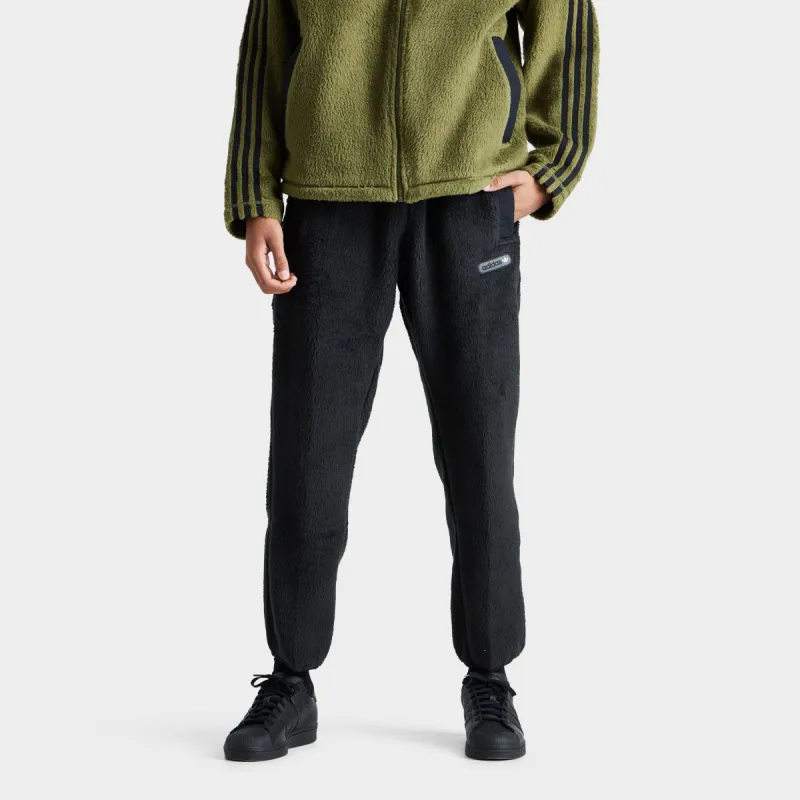 adidas Originals 3-Stripes Sherpa Pants Black / Black sold by JD Sports