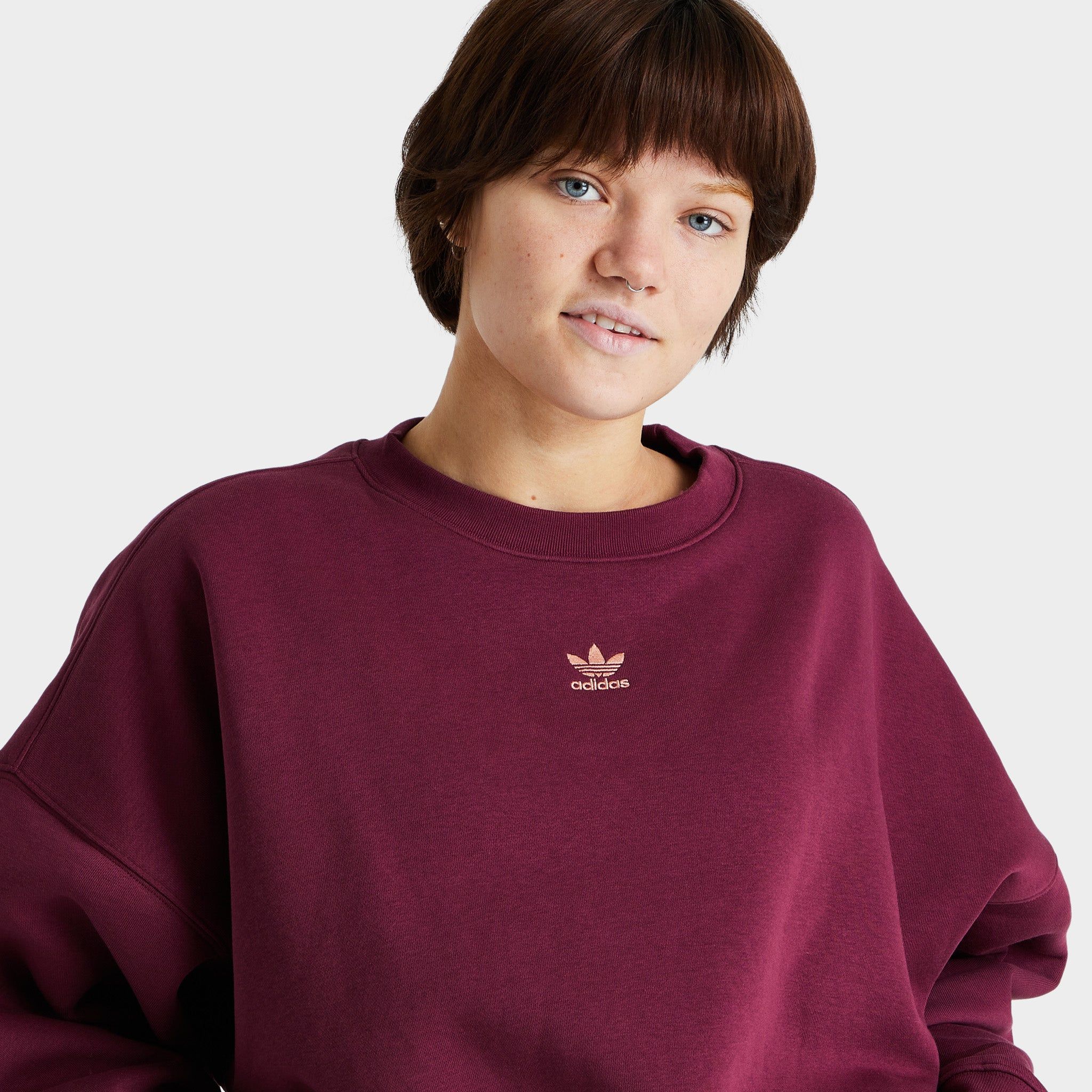 adidas Originals Women's Adicolor Essentials Fleece Sweatshirt / Victory Crimson sold by JD Sports product image thumbnail 4