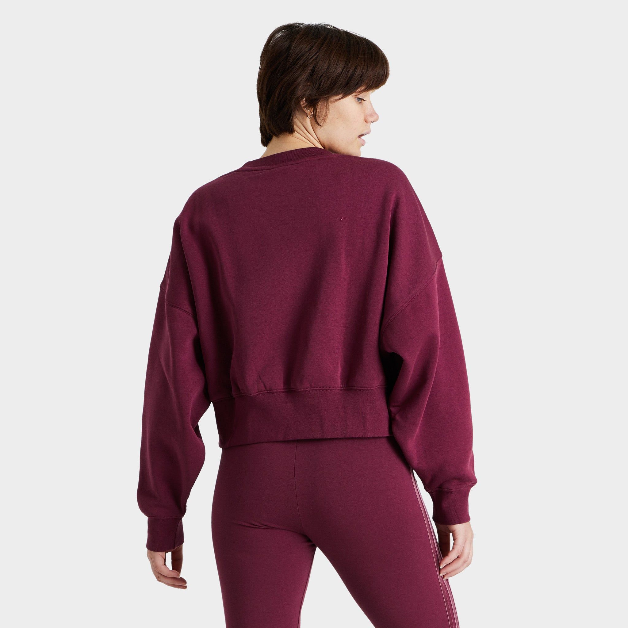 adidas Originals Women's Adicolor Essentials Fleece Sweatshirt / Victory Crimson sold by JD Sports product image thumbnail 2