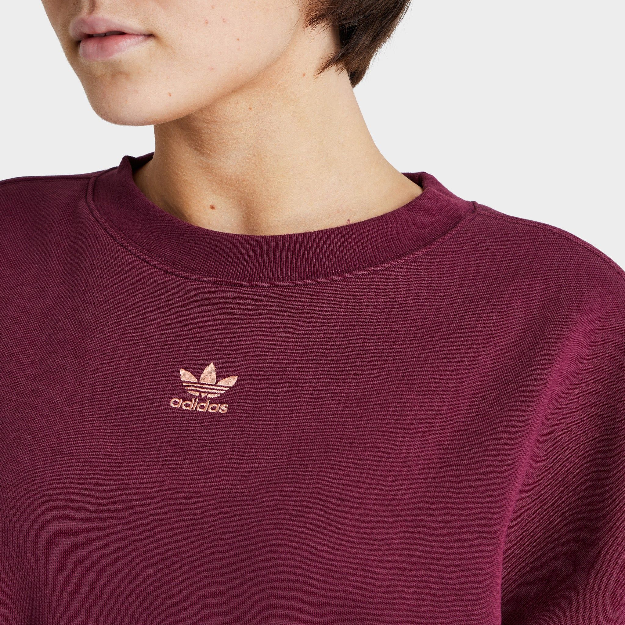adidas Originals Women's Adicolor Essentials Fleece Sweatshirt / Victory Crimson sold by JD Sports product image thumbnail 3