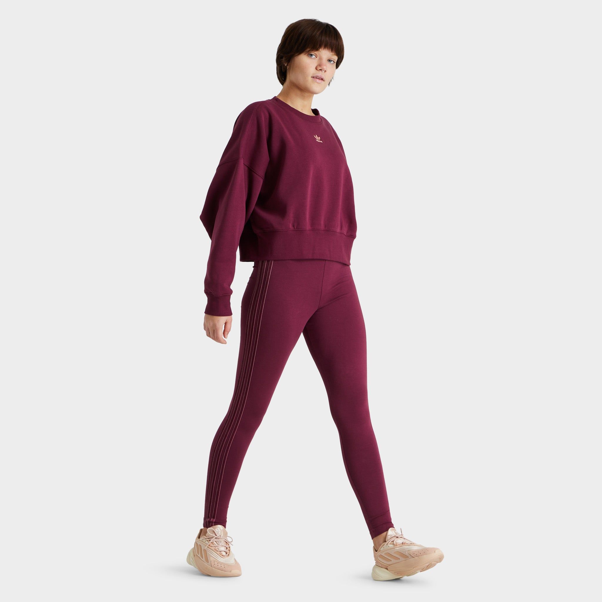 adidas Originals Women's Adicolor Essentials Fleece Sweatshirt / Victory Crimson sold by JD Sports