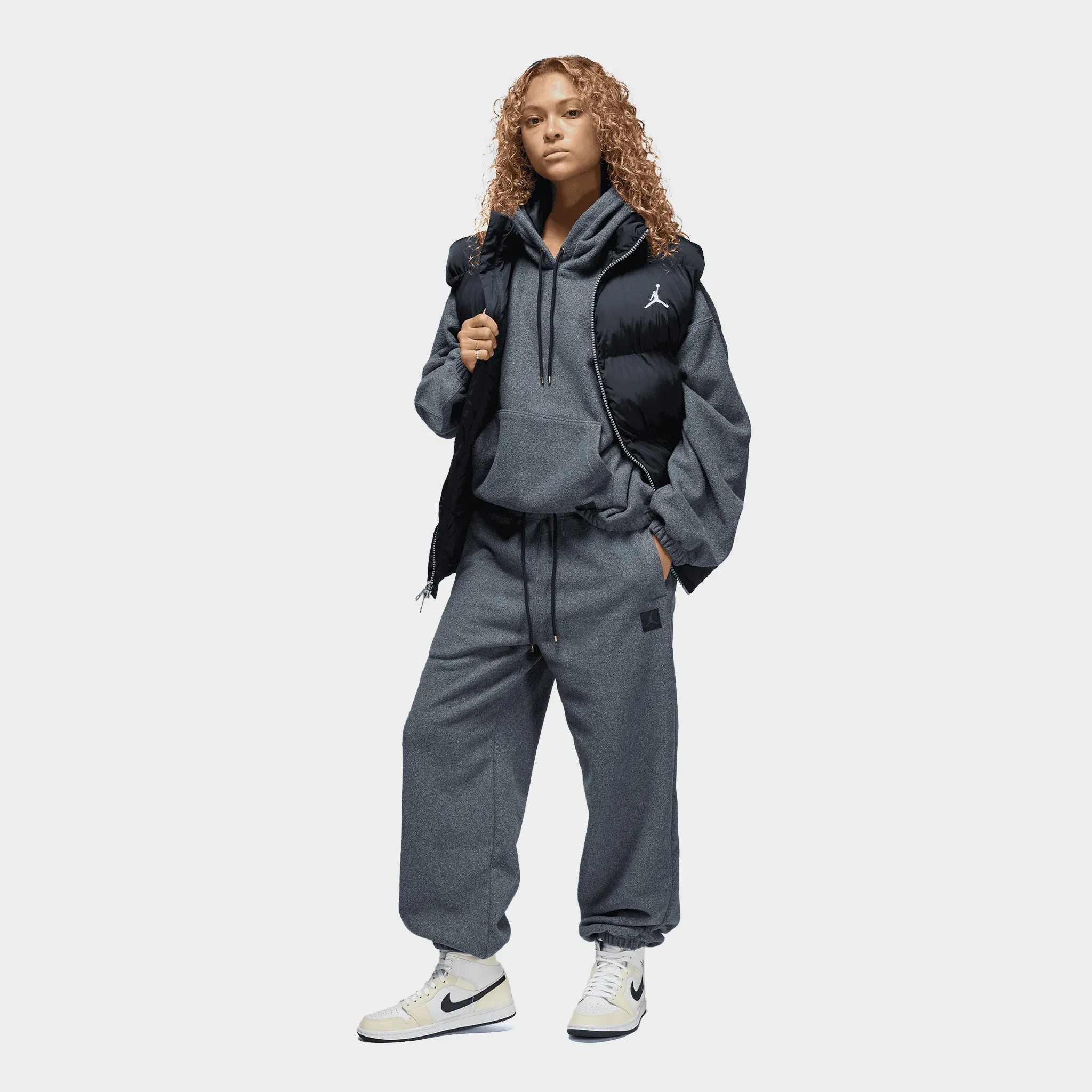 Jordan Women's Flight Fleece Winterized Pants / Black Heather sold by JD Sports product image thumbnail 5
