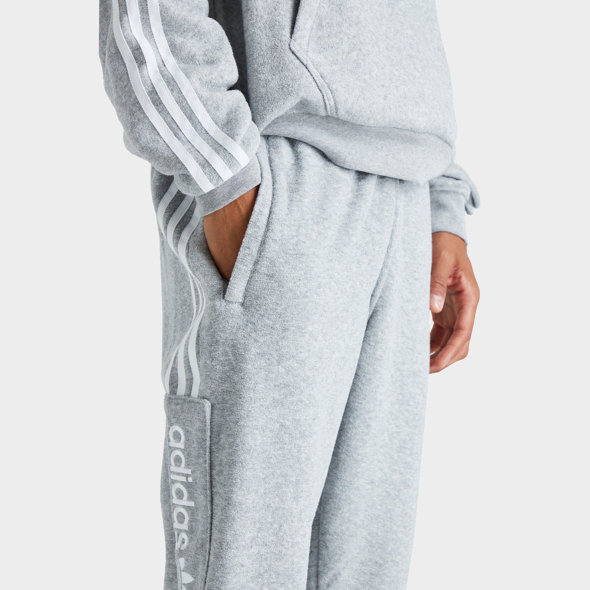 adidas Originals Comfort 3-Stripes Sweat Pants Medium Grey Heather / White sold by JD Sports product image thumbnail 5