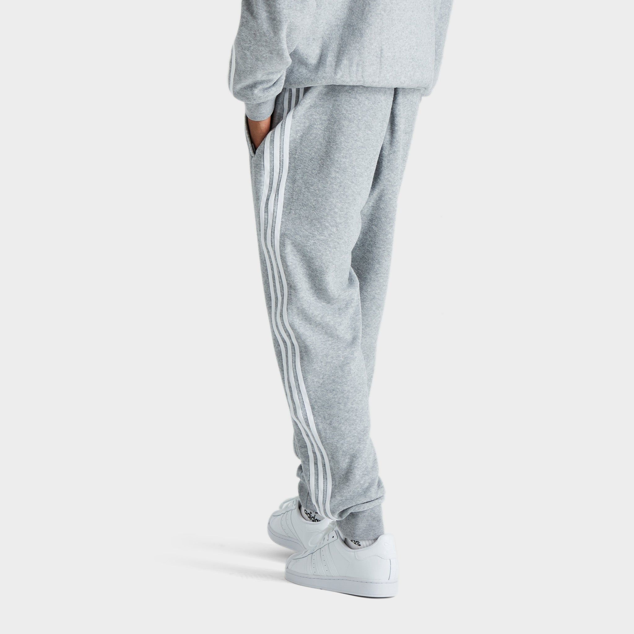 adidas Originals Comfort 3-Stripes Sweat Pants Medium Grey Heather / White sold by JD Sports product image thumbnail 2