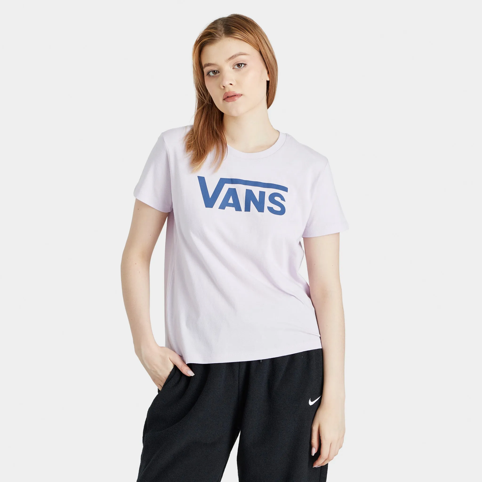 Vans Women's Flying V Crew T-shirt / Lavender Fog sold by JD Sports