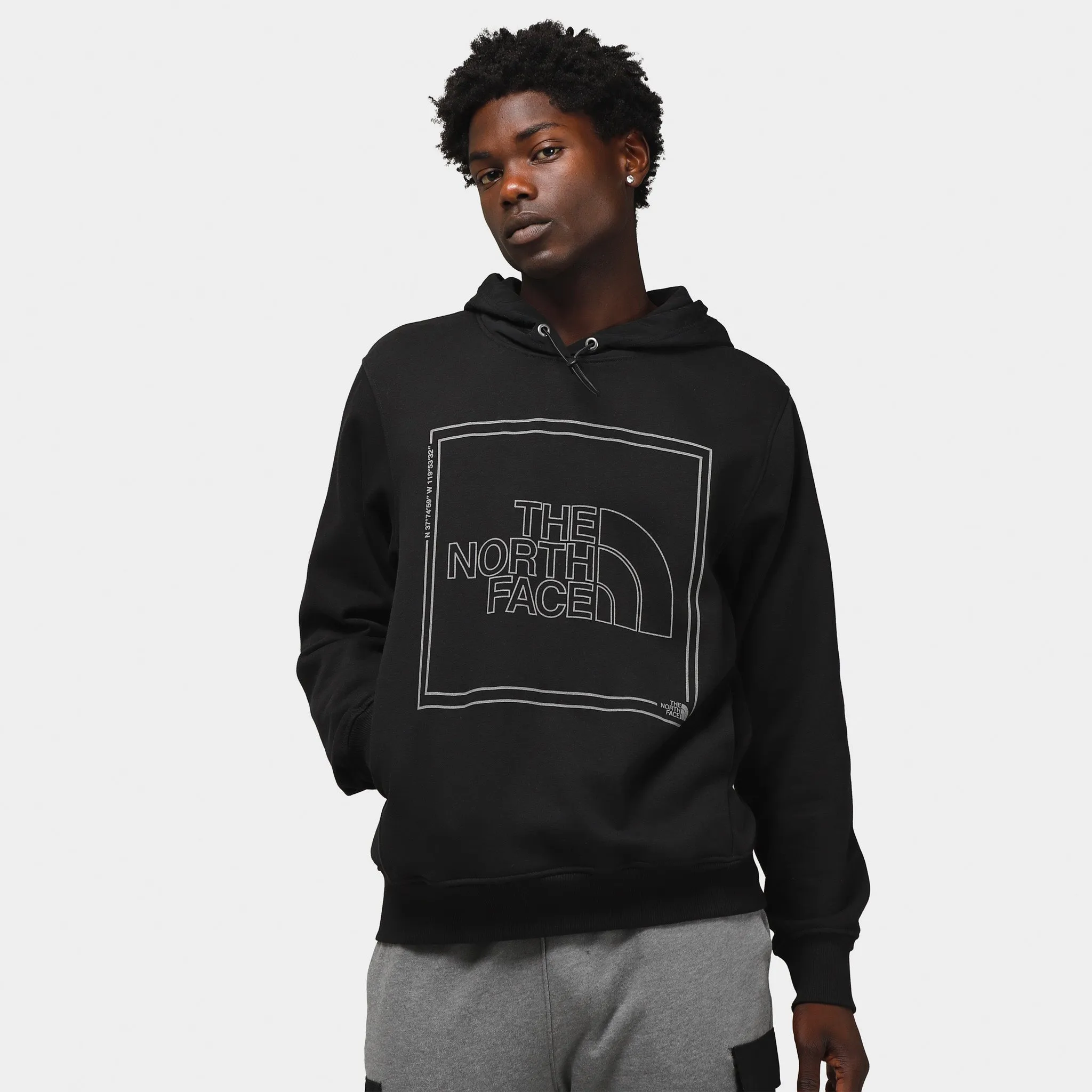 The North Face Coordinates Pullover Hoodie TNF Black / Silver Reflective sold by JD Sports