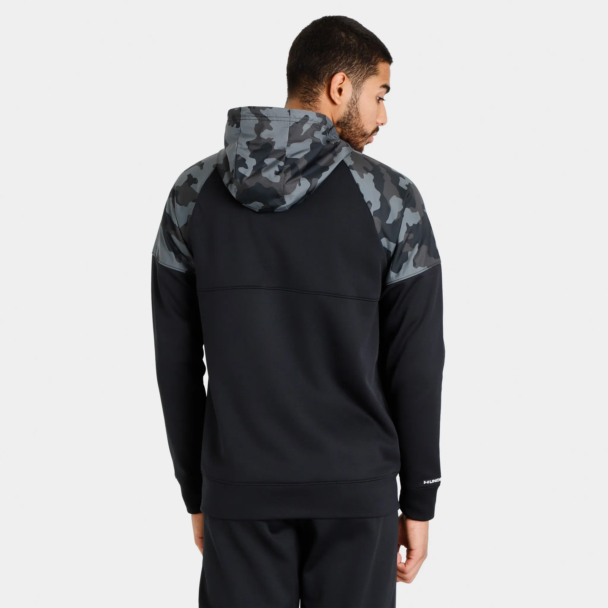 Under Armour JD Armour Fleece� Full Zip Prtd Hoodie Black / Pitch Gray sold by JD Sports product image thumbnail 2