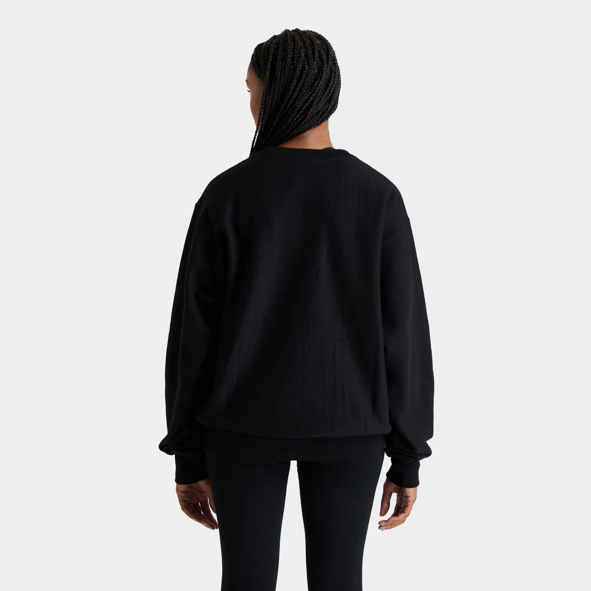 Champion Women's Oversized Reverse Weave Crewneck / Black sold by JD Sports product image thumbnail 2