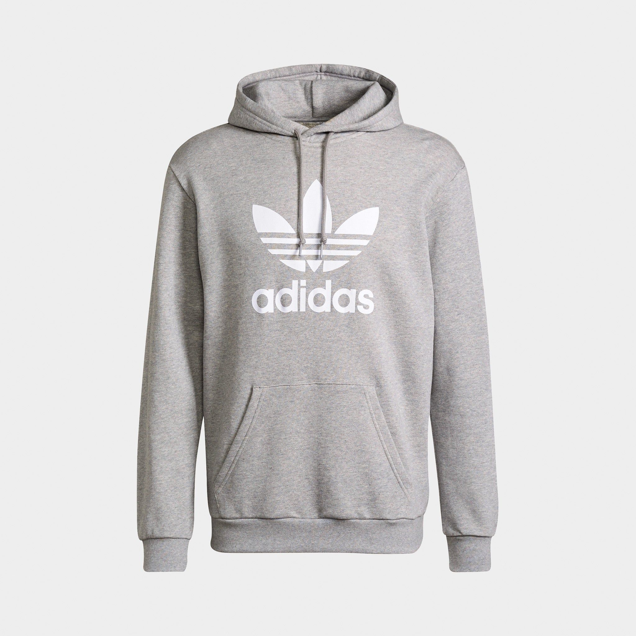 adidas Originals Classics Trefoil Pullover Hoodie Medium Grey Heather / White sold by JD Sports product image thumbnail 5