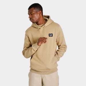 Fred Perry Patch Pullover Hoodie / Warmstone sold by JD Sports