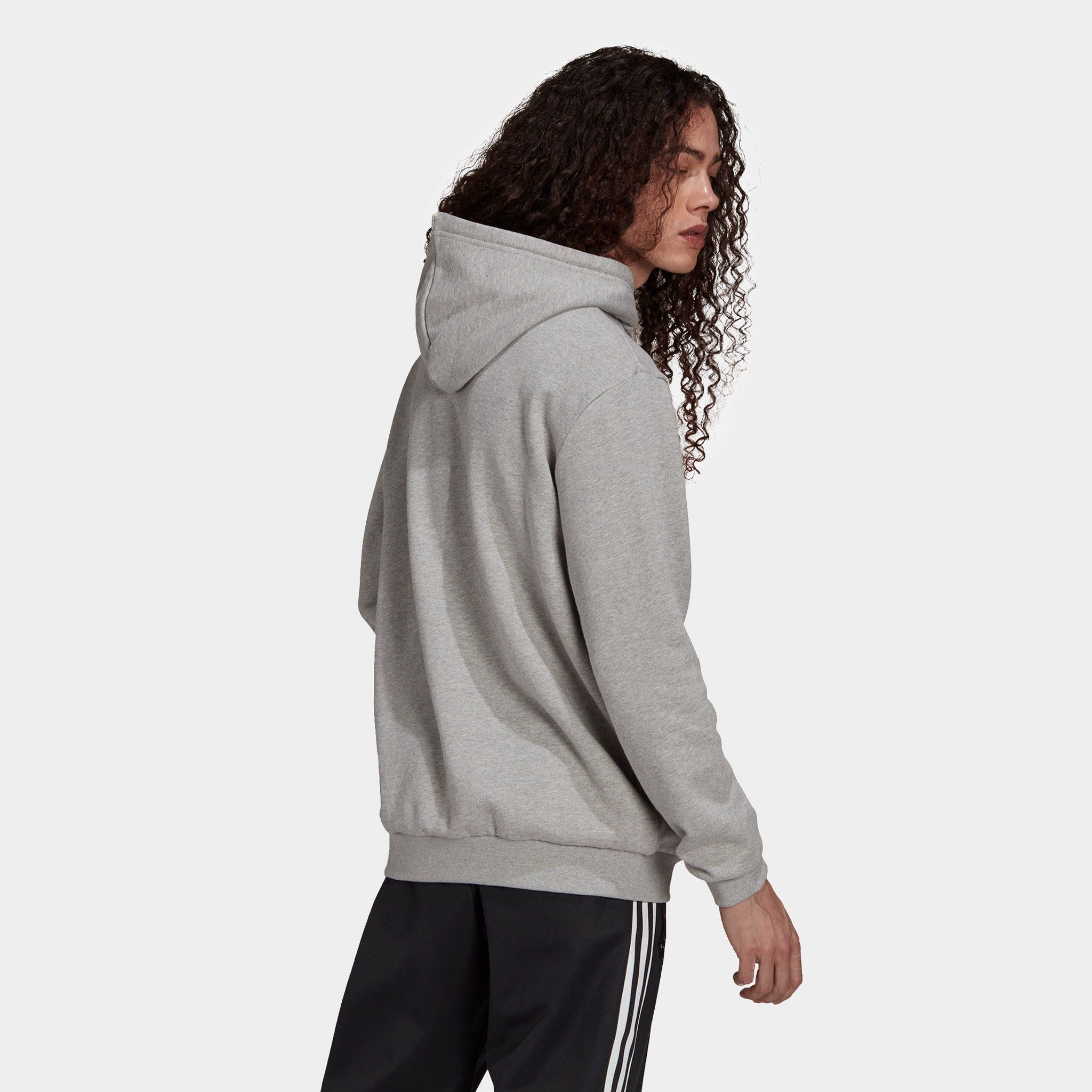 adidas Originals Classics Trefoil Pullover Hoodie Medium Grey Heather / White sold by JD Sports product image thumbnail 2