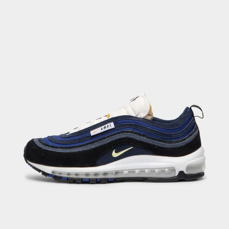 Nike Air Max 97 SE Black / Light Zitron - Deep Royal Blue sold by JD Sports