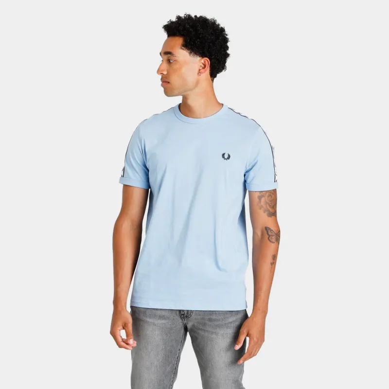 Fred Perry Taped Ringer T-shirt / Sky sold by JD Sports
