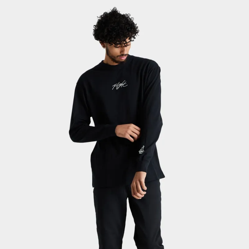 Jordan Flight Essentials Long-Sleeve T-shirt / Black sold by JD Sports