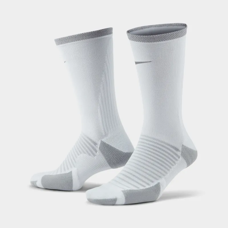 Nike Spark Cushioned Crew Running Socks White / Reflect Silver sold by JD Sports
