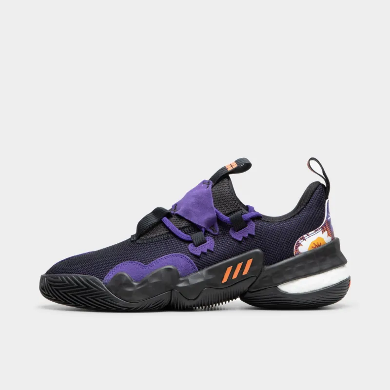 adidas Trae Young 1 Core Black / Team College Purple - Team Solar Orange sold by JD Sports