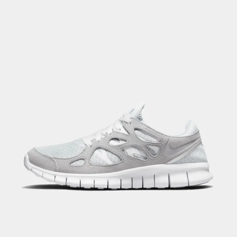 Nike Free Run 2 Wolf Grey / Pure Platinum - White sold by JD Sports