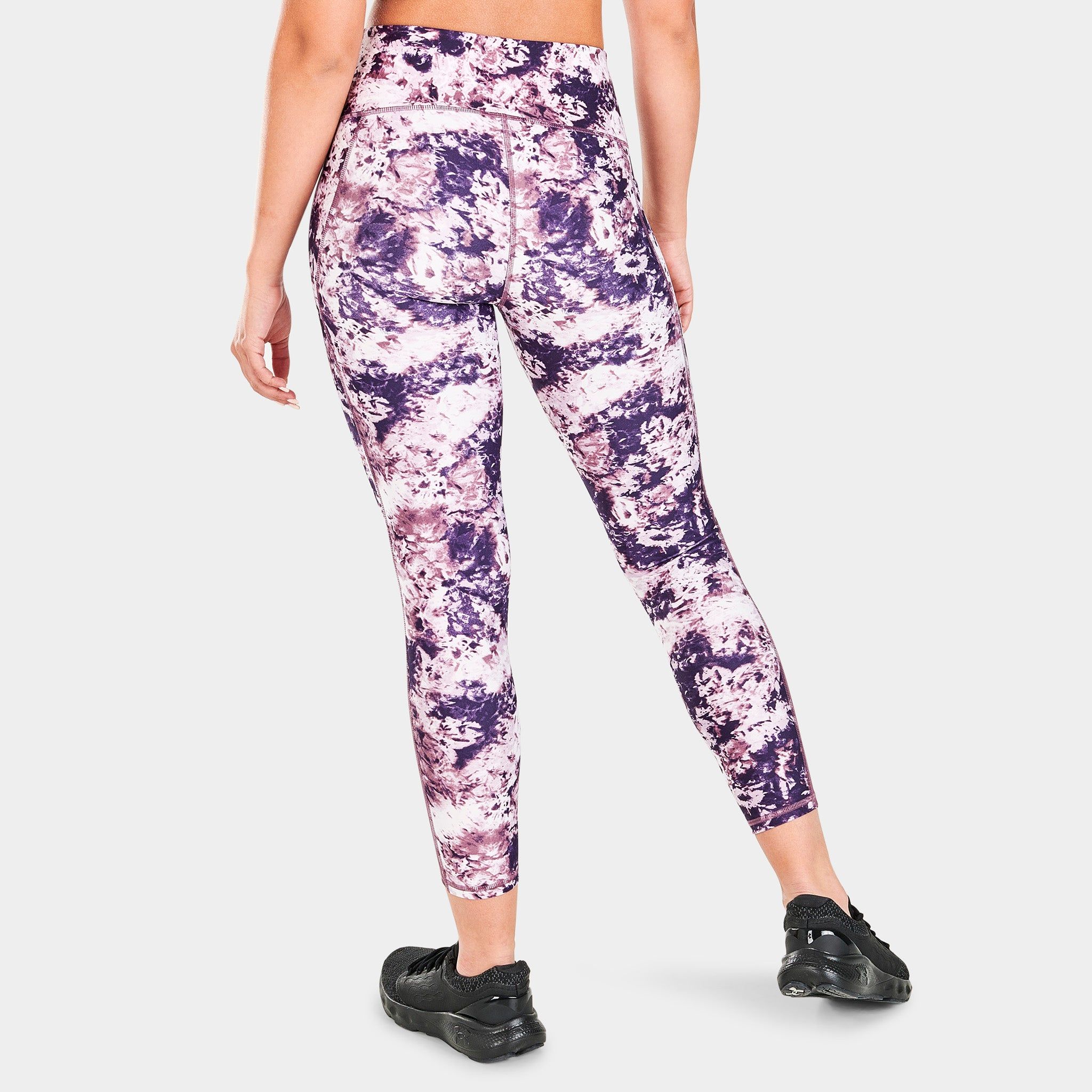 Under Armour Women's HeatGear No-Slip Waistband Ankle Tights Ash Plum / White sold by JD Sports product image thumbnail 3