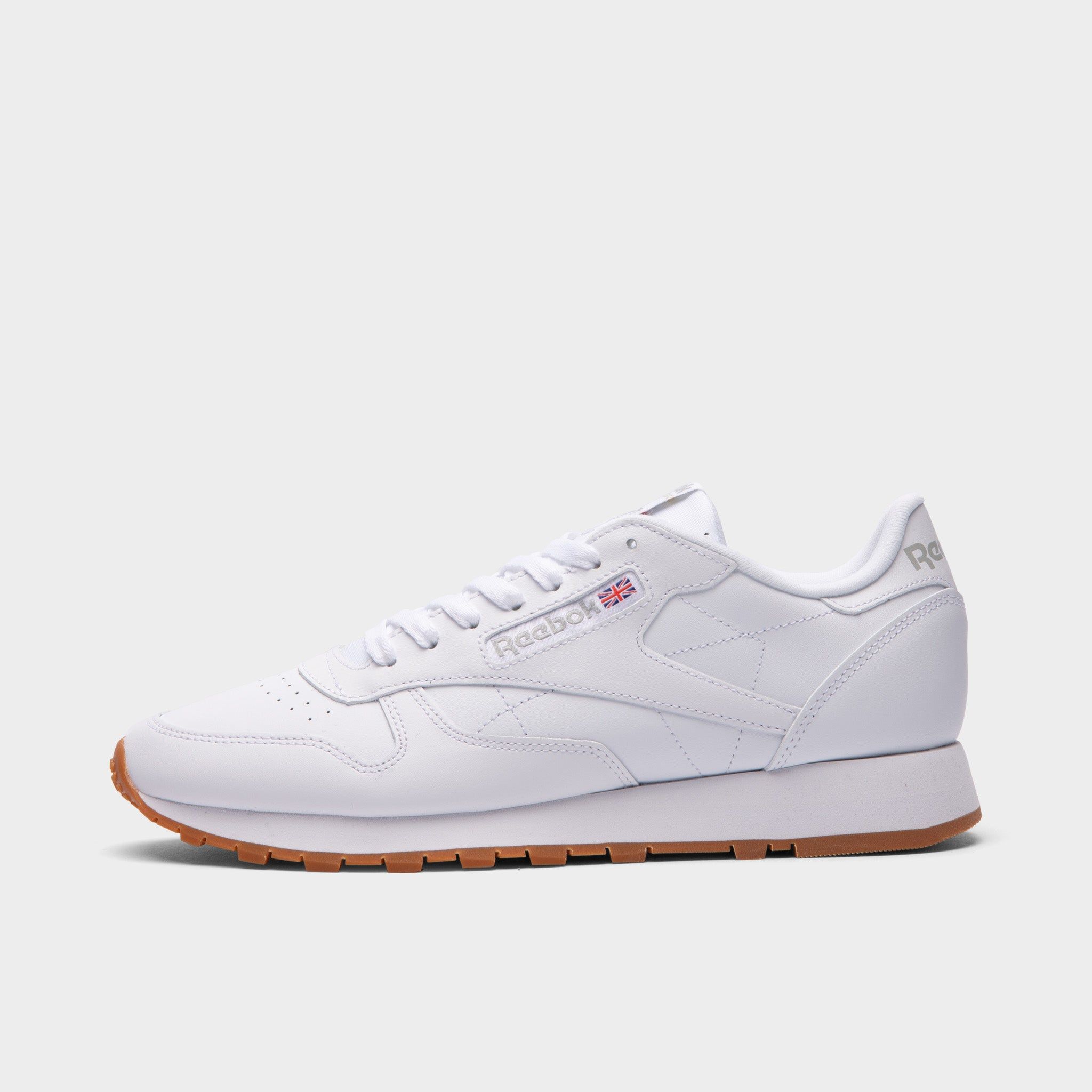 Reebok Classic Leather White / Pure Grey 3 - Rubber Gum sold by JD Sports