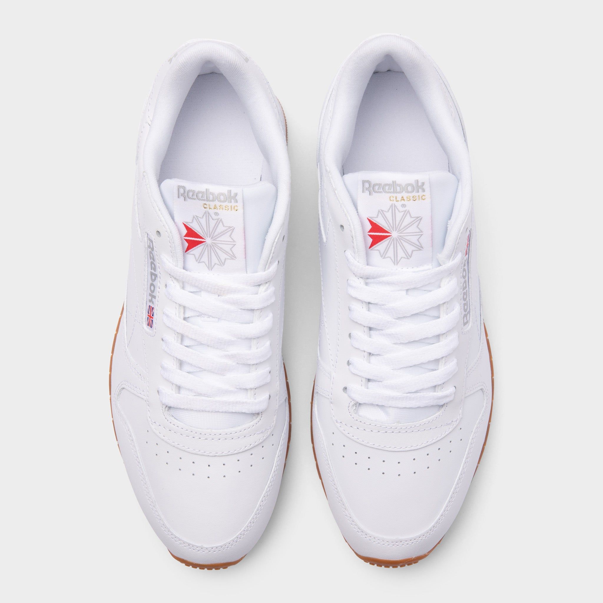 Reebok Classic Leather White / Pure Grey 3 - Rubber Gum sold by JD Sports product image thumbnail 5