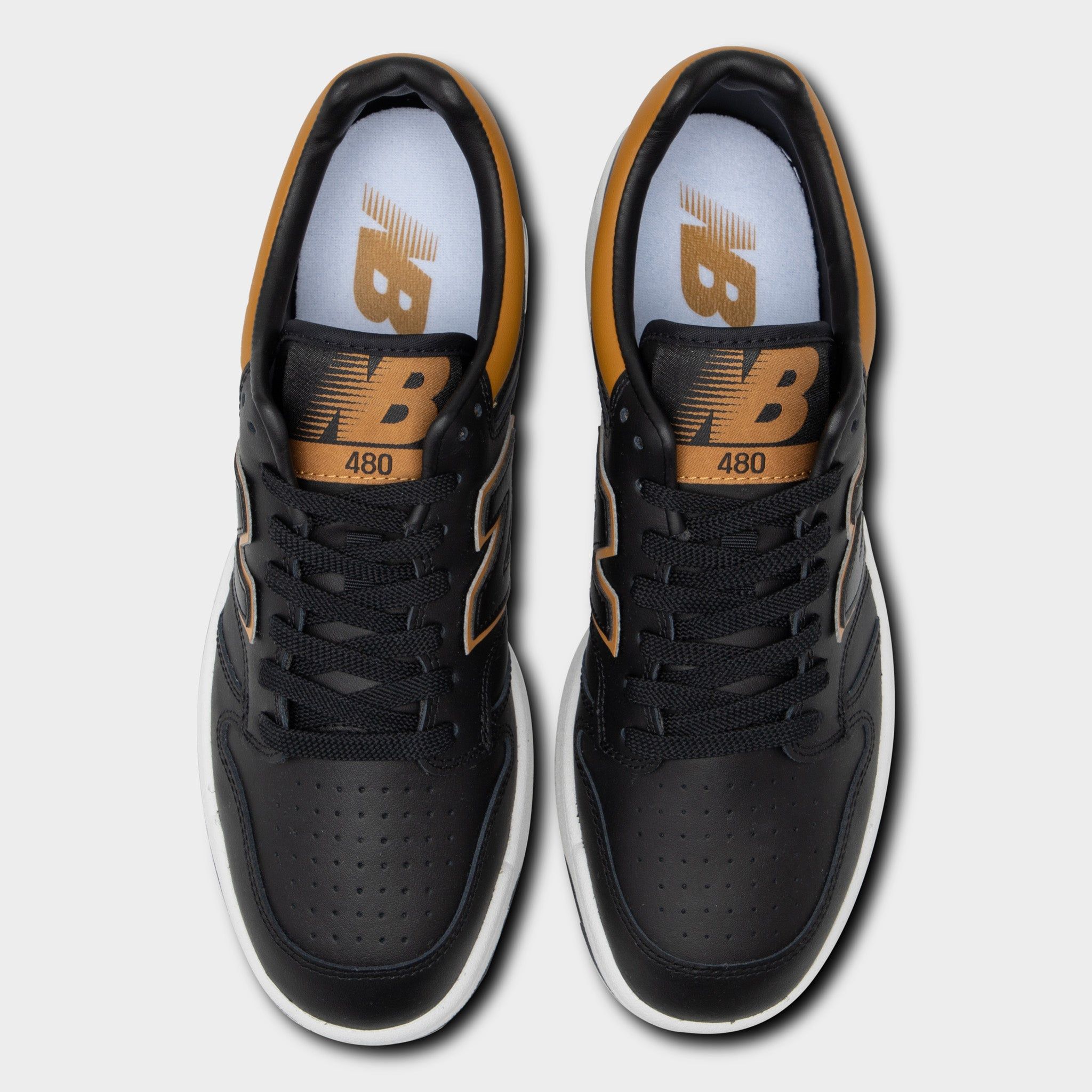 New Balance BB480LTB Black / White - Varsity Yellow sold by JD Sports product image thumbnail 5