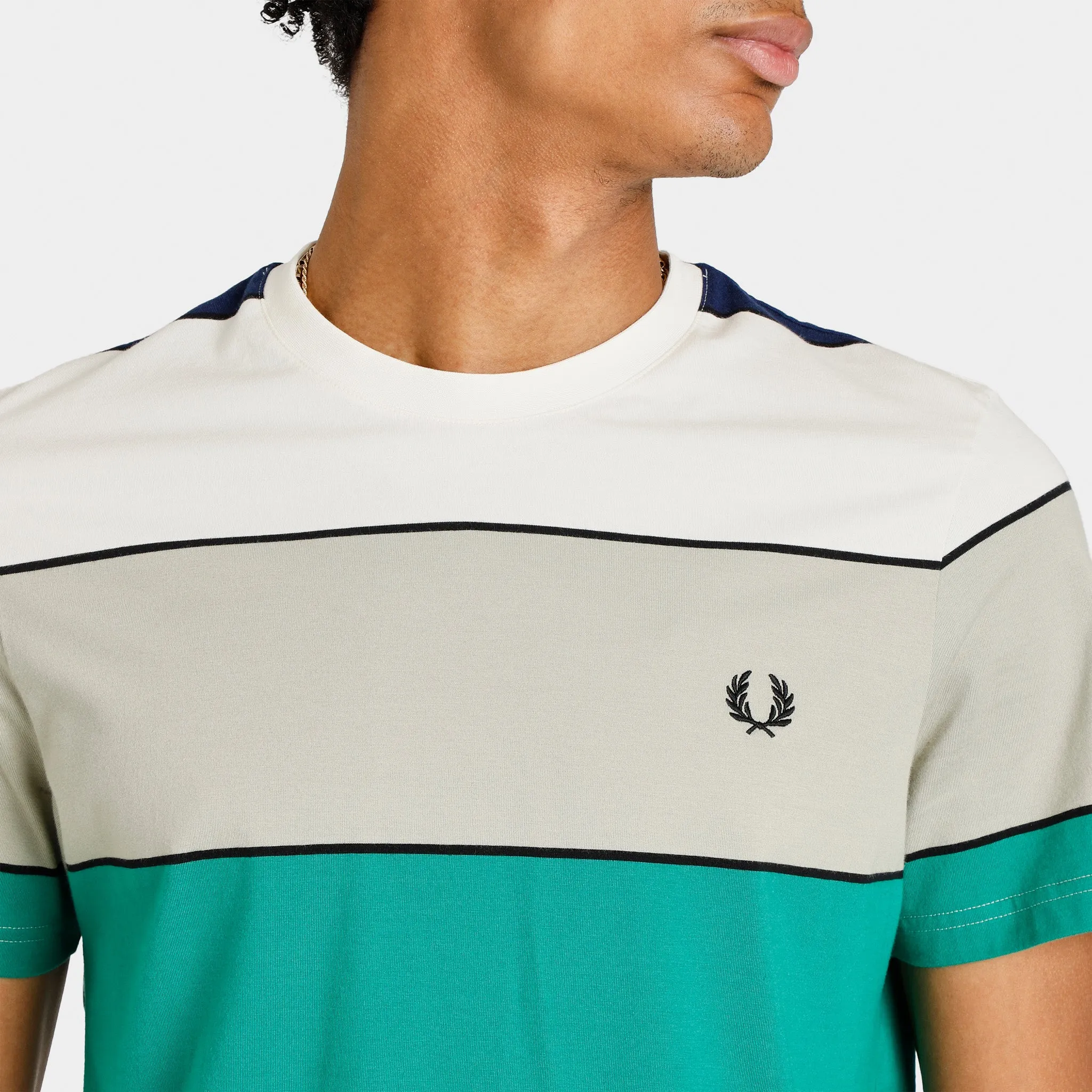 Fred Perry Bold Stripe T-shirt / Seagrass sold by JD Sports product image thumbnail 4