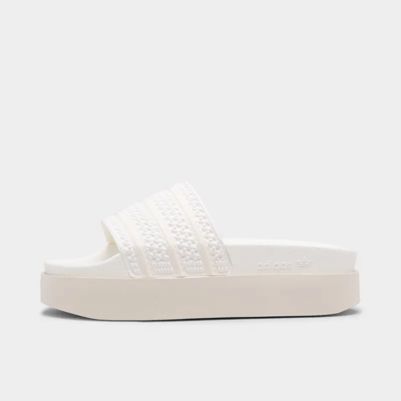 adidas Originals Women's Adilette Bonega Slides Cloud White / Off White - Off White sold by JD Sports