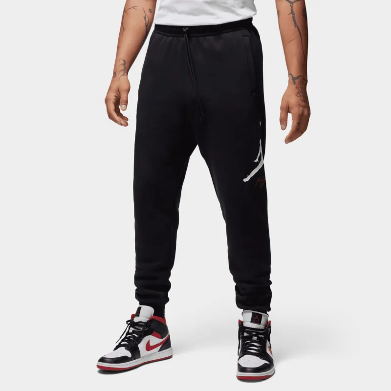 Jordan Essentials Fleece Baseline Pants Black / White sold by JD Sports