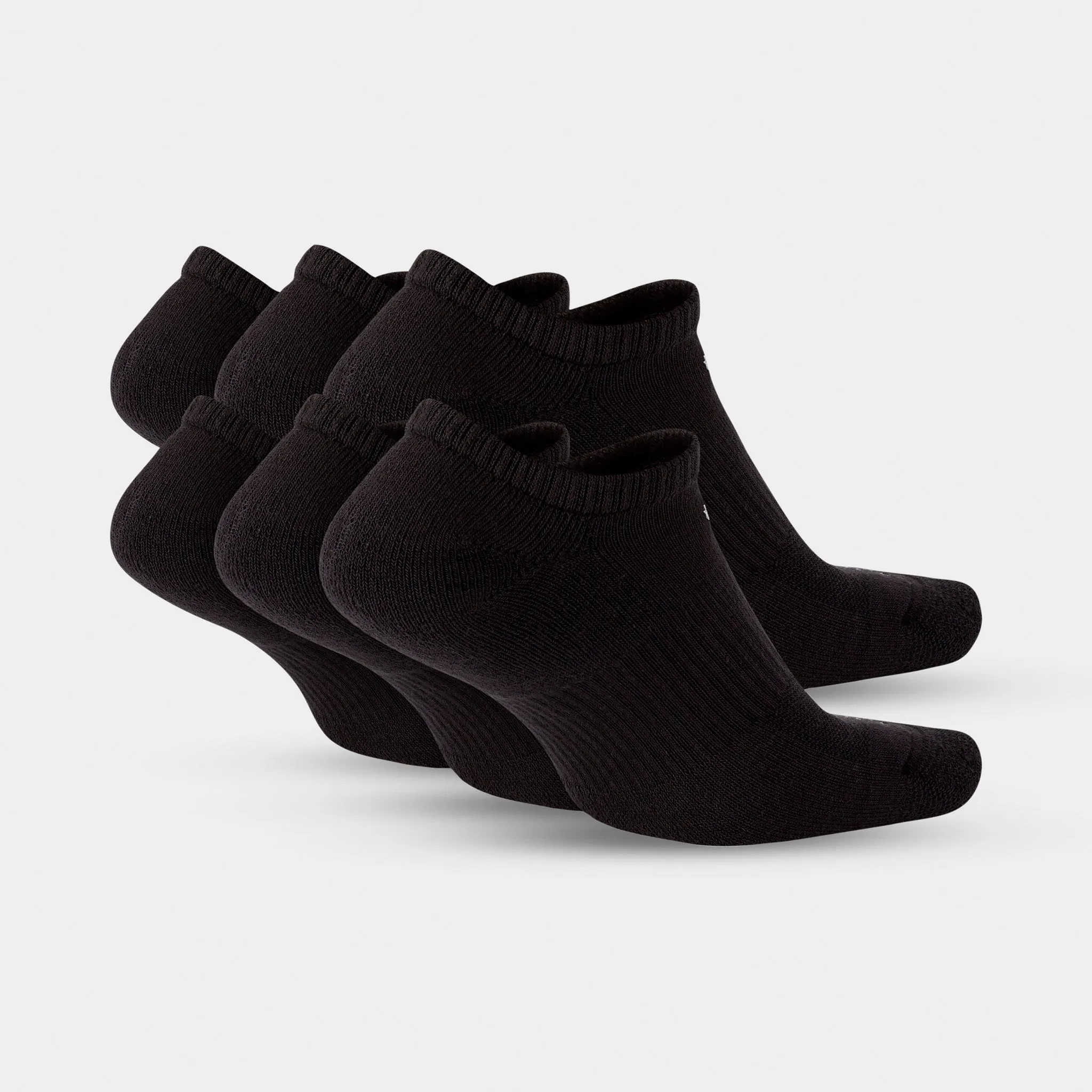 Nike Everyday Plus Cushioned Training No Show Socks (6 Pack) Black / White sold by JD Sports product image thumbnail 4