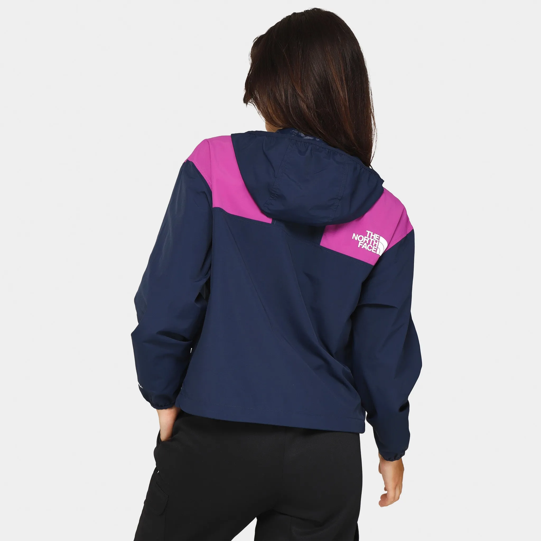 The North Face Women's 86 Mountain Wind Jacket Summit Navy / Purple Cactus Flower sold by JD Sports product image thumbnail 2