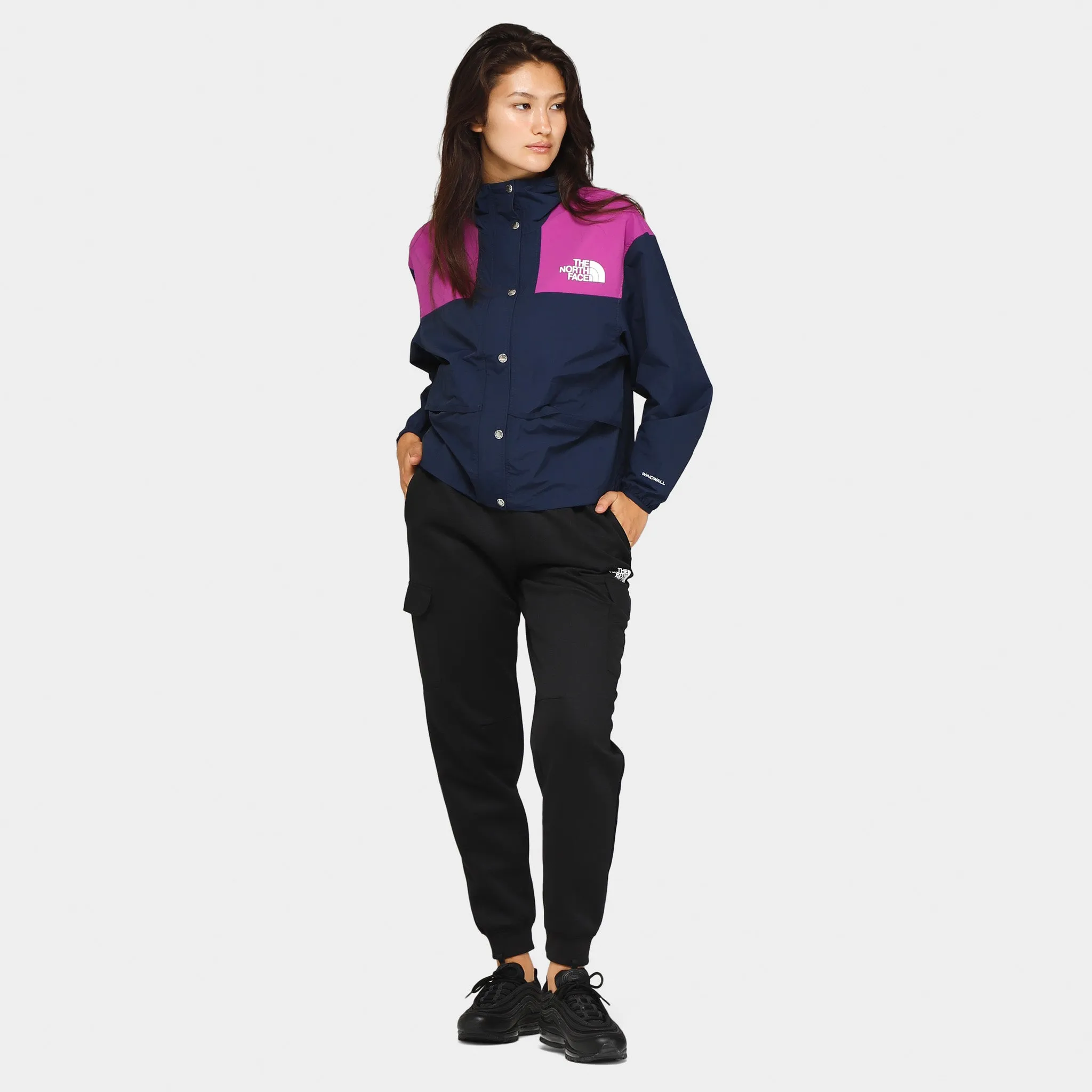 The North Face Women's 86 Mountain Wind Jacket Summit Navy / Purple Cactus Flower sold by JD Sports product image thumbnail 5