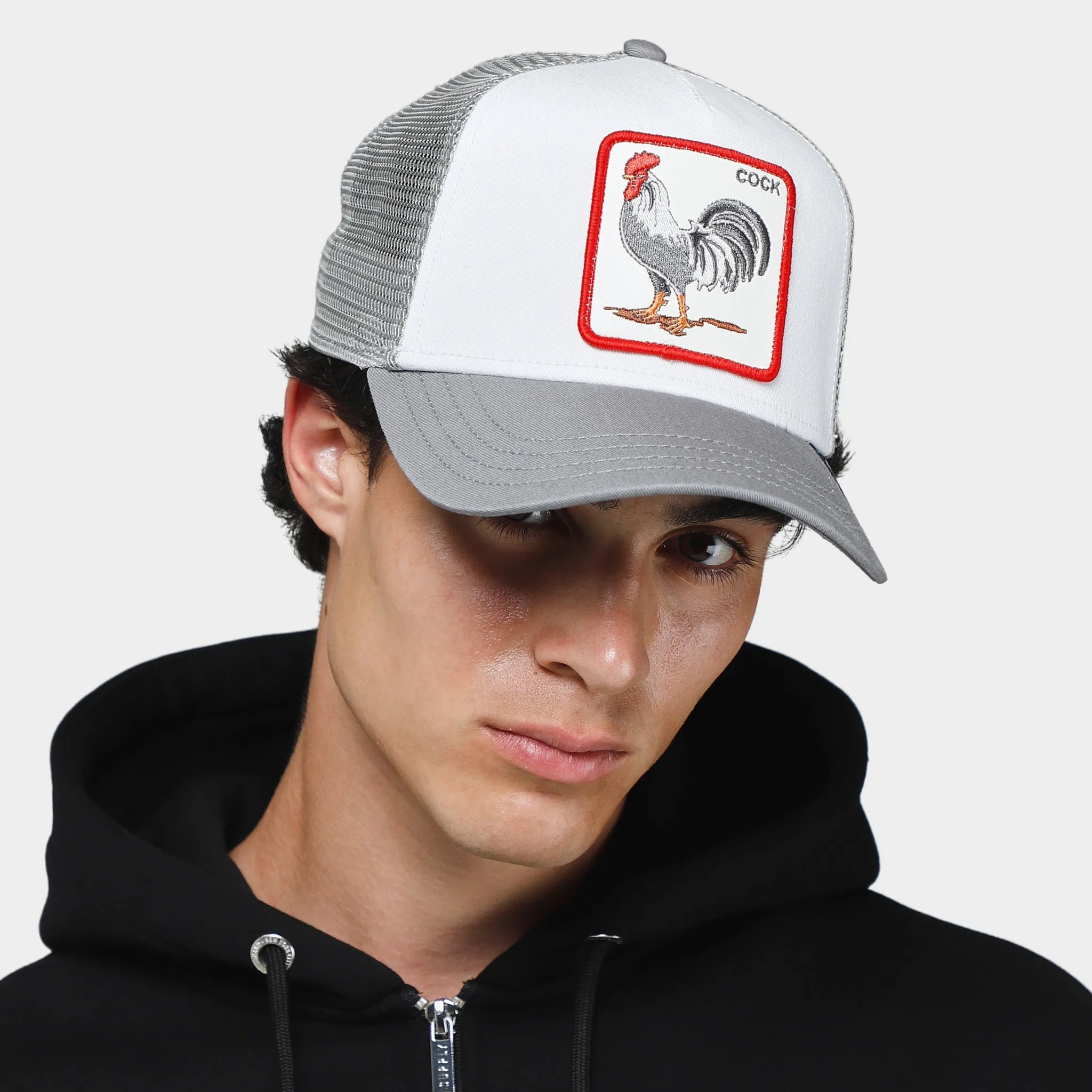 Goorin Bros. The Cock Trucker Hat / Grey sold by JD Sports