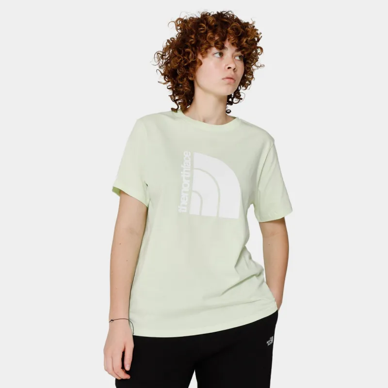 The North Face Women's Jumbo Half Dome T-shirt Lime Cream / TNF White sold by JD Sports