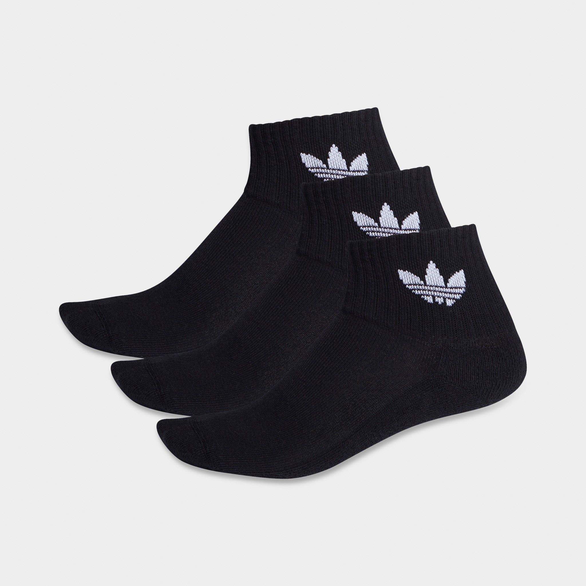 adidas Originals Mid-Cut Crew Socks (3 Pack) / Black sold by JD Sports